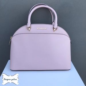 NWT Michael kors Large Emmy dome satchel blossom